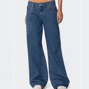 Edikted Low-Rise wide leg jeans